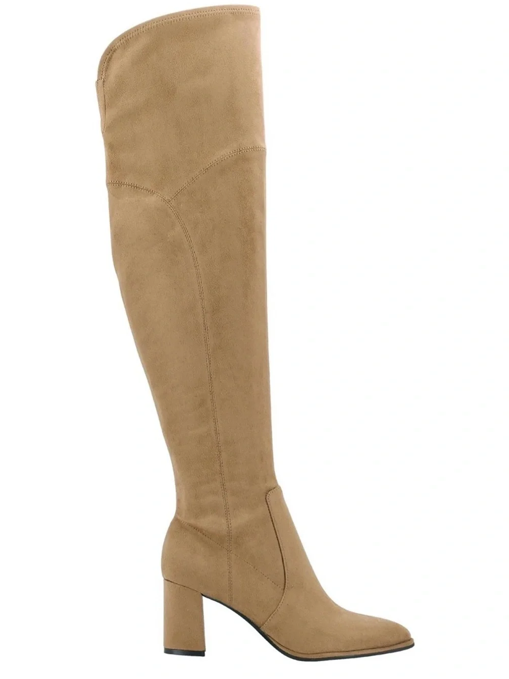 Marc Fisher Tan Over-the-Knee Block Heel Boots Size 7